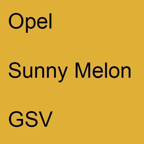 Opel, Sunny Melon, GSV.